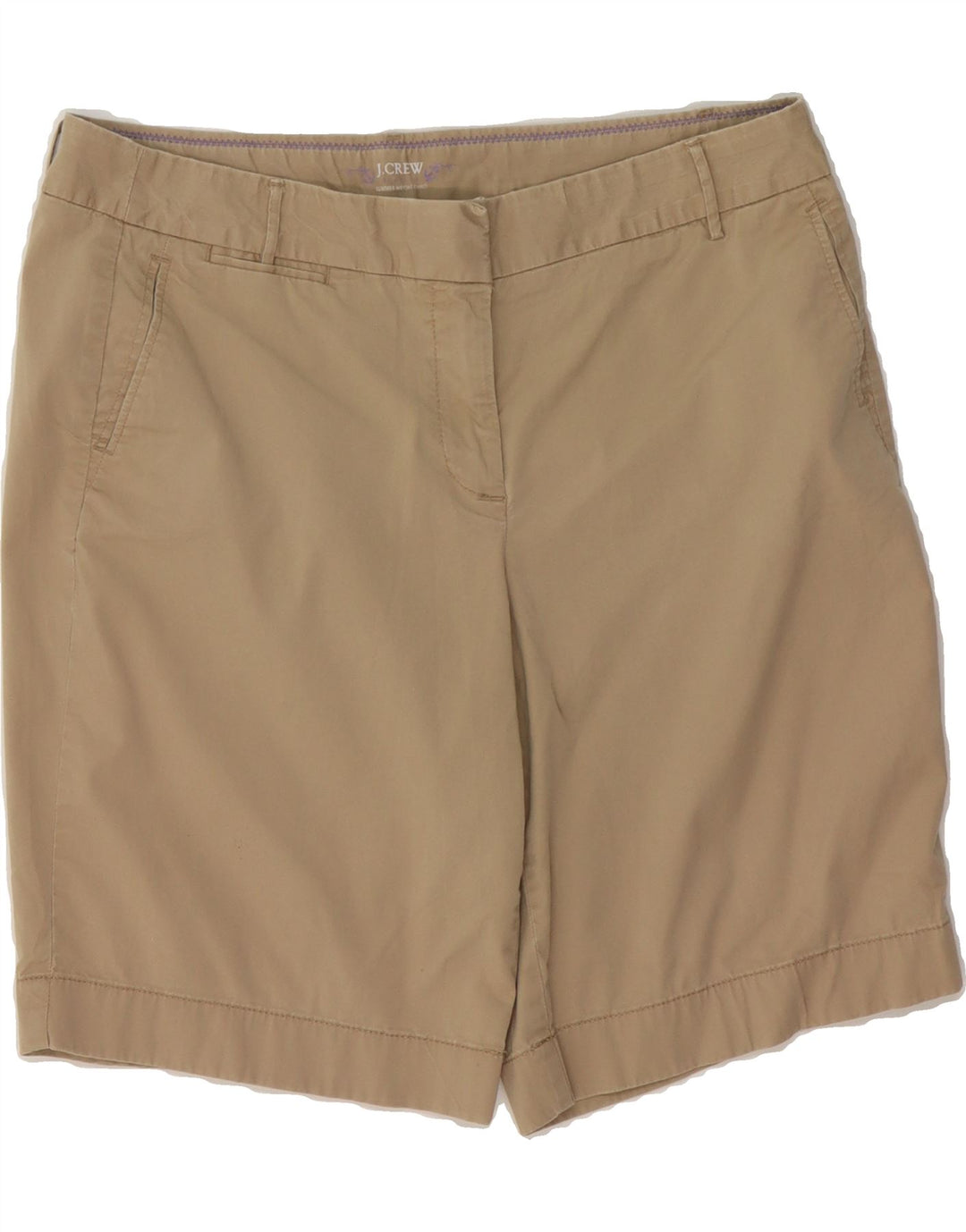 J. CREW Womens Chino Shorts US 10 Large W34 Brown Cotton Vintage J. Crew and Second-Hand J. Crew from Messina Hembry 