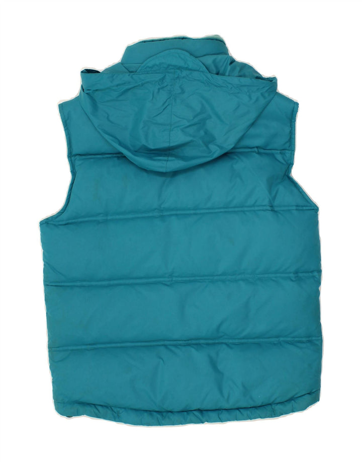 TOMMY HILFIGER Womens Hooded Padded Gilet US 12 Large Blue Nylon Vintage Tommy Hilfiger and Second-Hand Tommy Hilfiger from Messina Hembry 