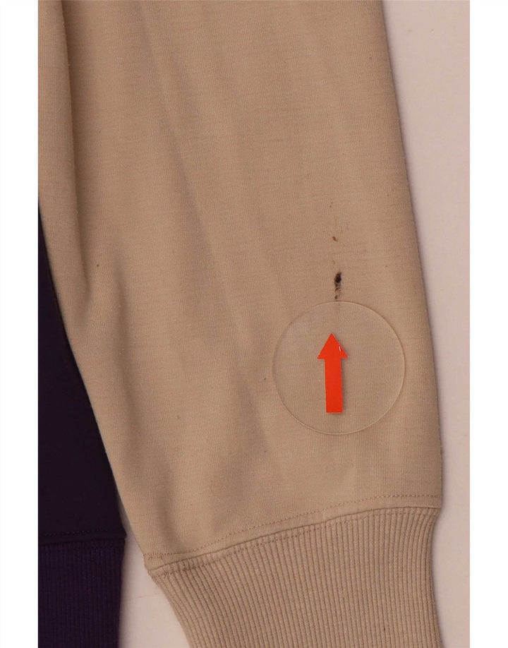 DC moletom masculino jumper médio bege colorblock