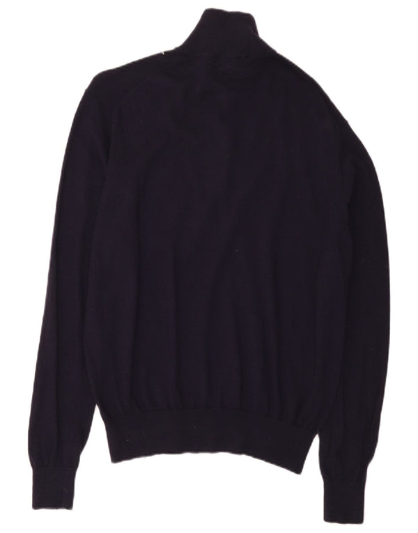 Suéter feminino Polo Ralph Lauren com zíper e gola 18 XL Azul marinho