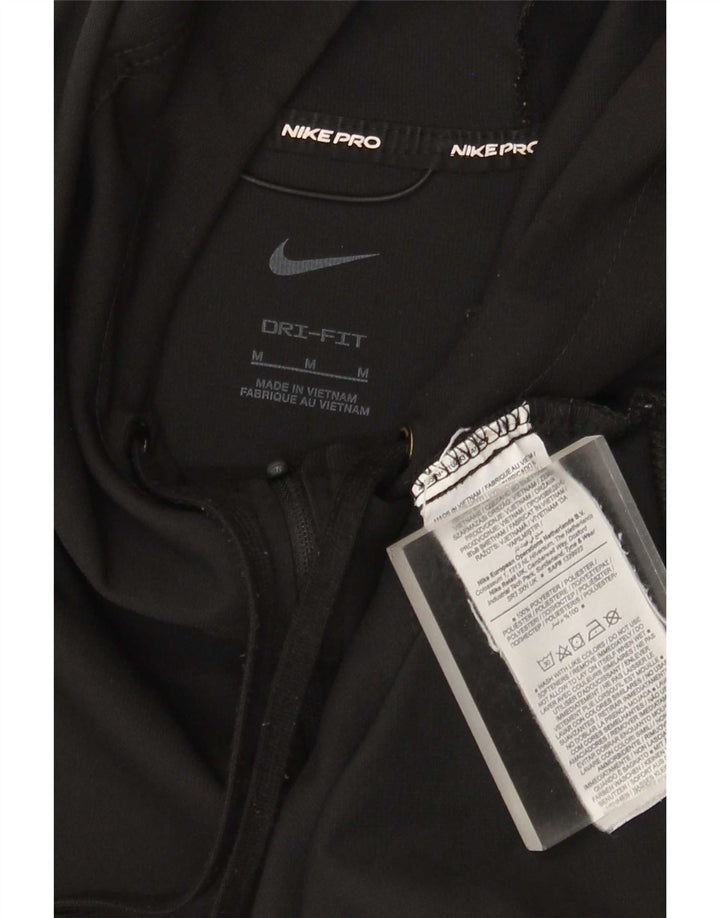 Jaqueta masculina Nike Dri Fit Graphic com capuz e jaqueta média preta