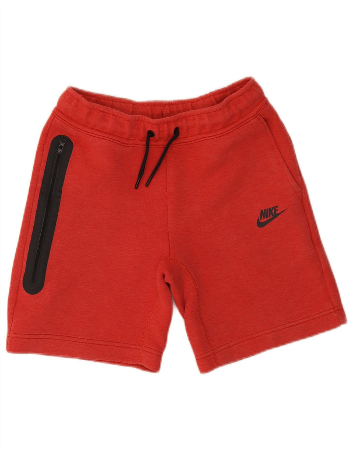 Shorts esportivos Nike Boys 10-11 anos médio vermelho algodão