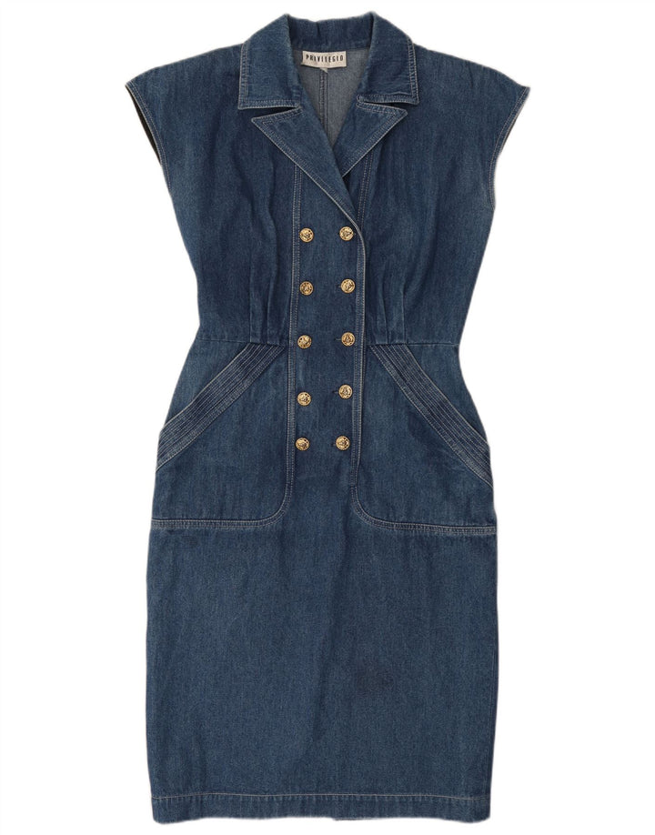 Vestido jeans feminino Privilegio UK 14 azul médio