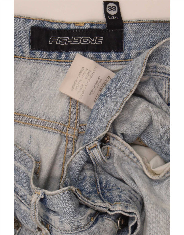 Jeans masculino Fishbone Bootcut W33 L34 algodão azul