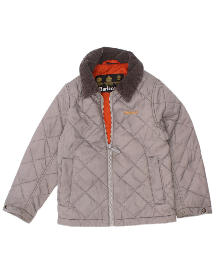 Jaqueta acolchoada Barbour Boys 3-4 anos cinza