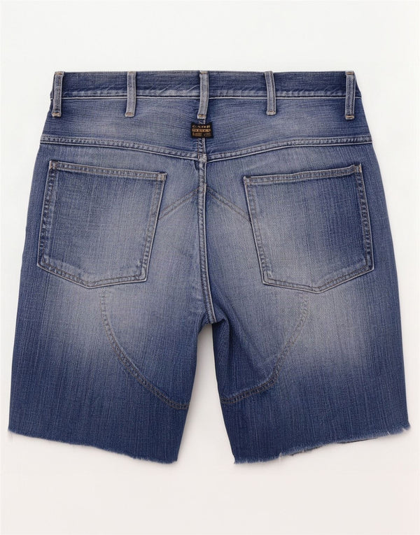Shorts jeans masculino Betty Barclay W34 grande algodão azul