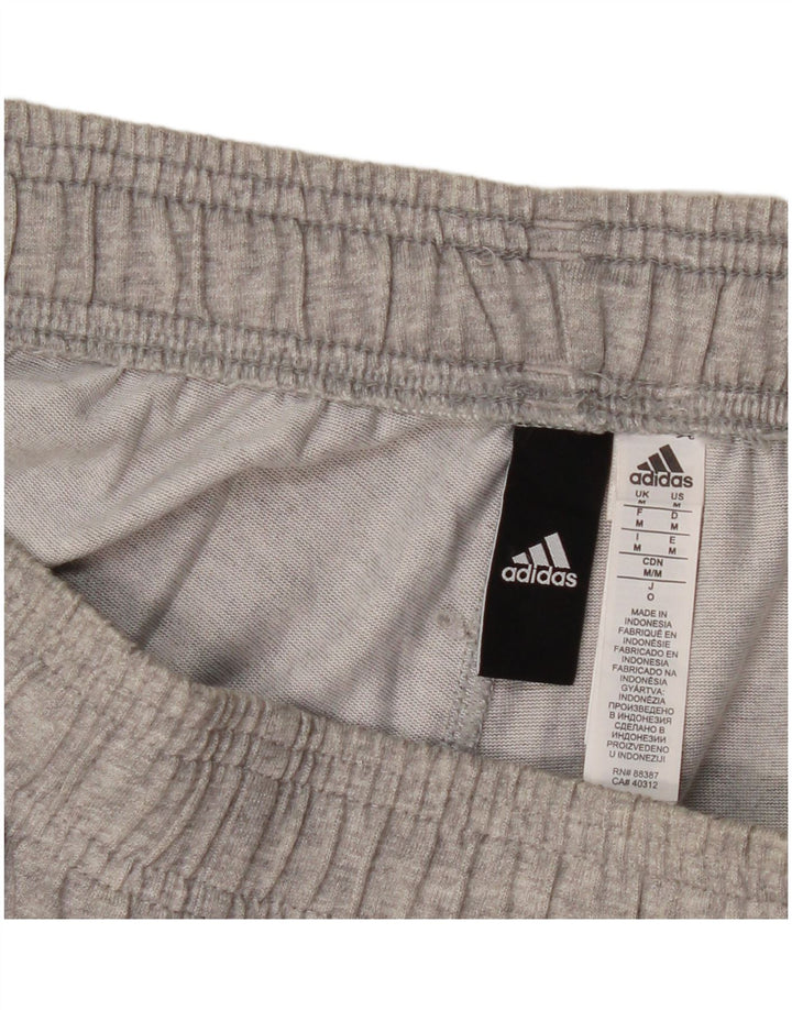 Calça de treino masculina Adidas Joggers cinza médio algodão manchado