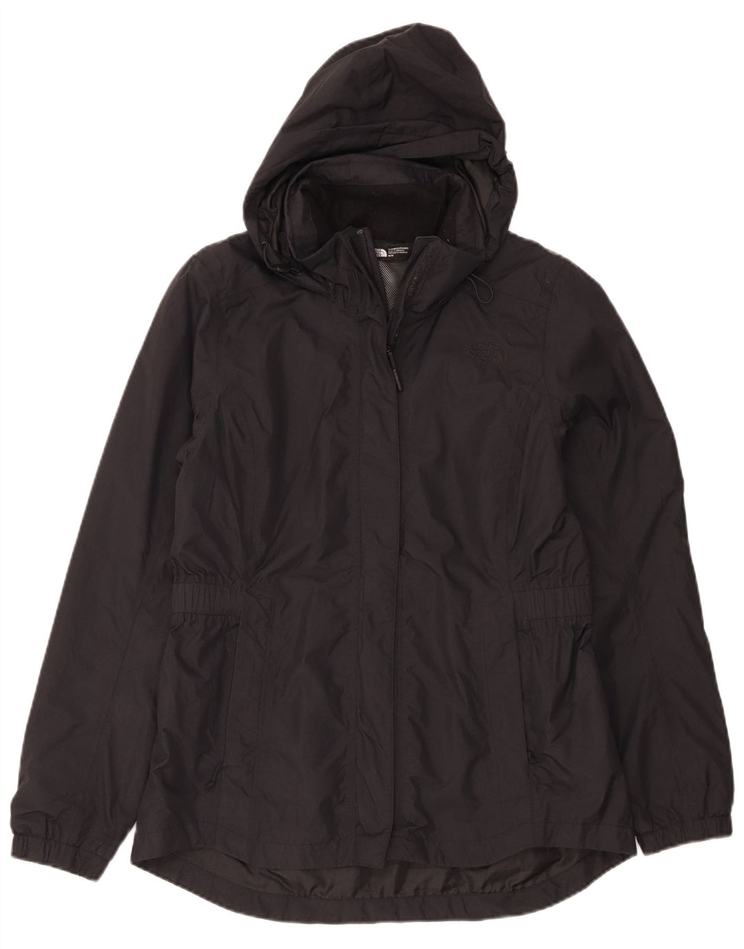 Jaqueta de chuva feminina com capuz The North Face UK 14 médio preto nylon