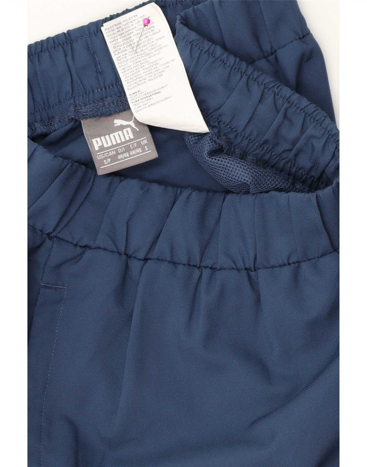 Shorts esportivos masculinos Puma Graphic pequenos poliéster azul marinho