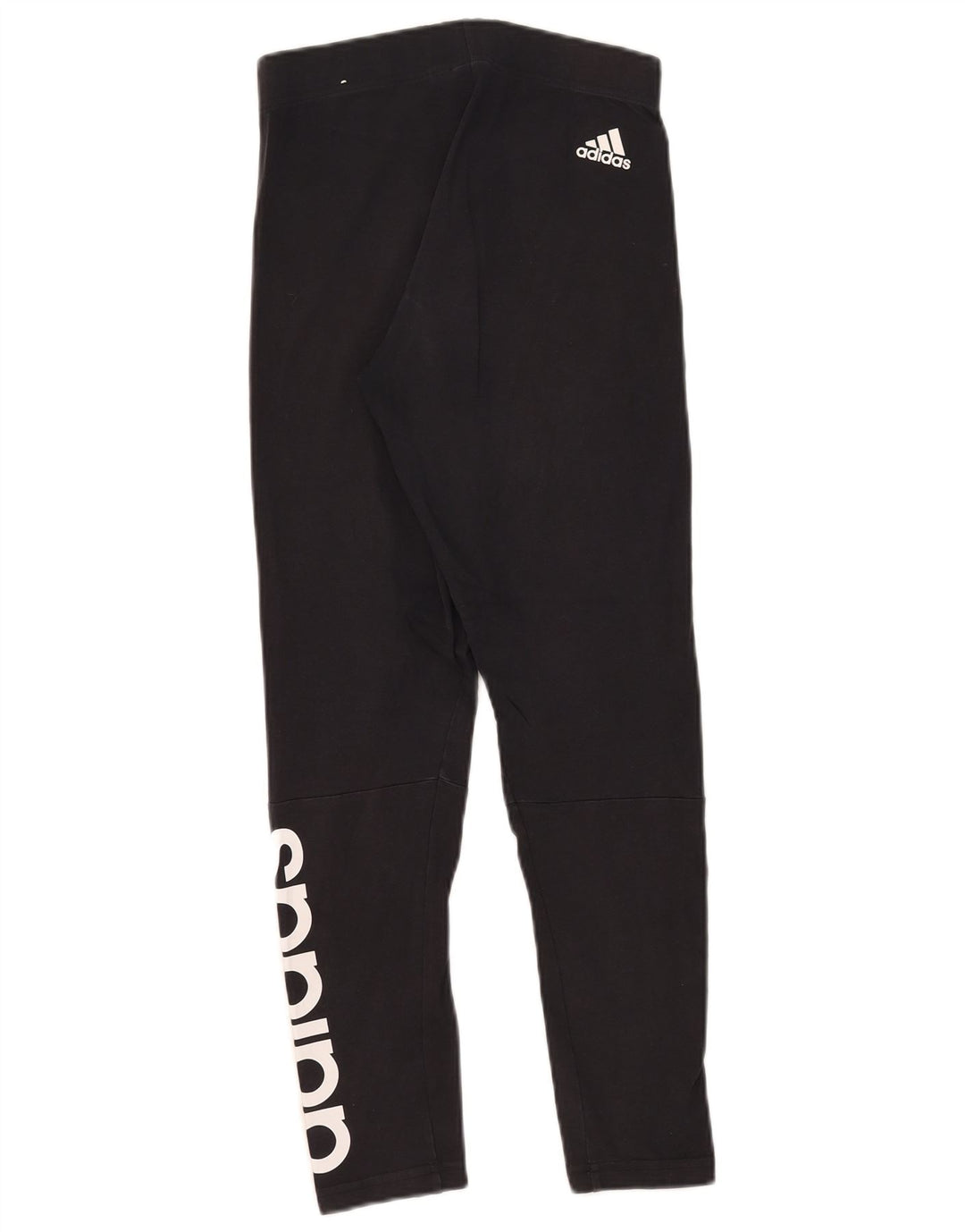 Leggings Adidas Femininas Gráficas UK 8 Pequenas Algodão Preto
