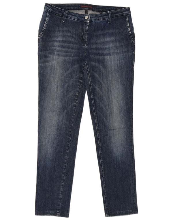 Trussardi Jeans Slim Feminino W28 L28 Azul Algodão