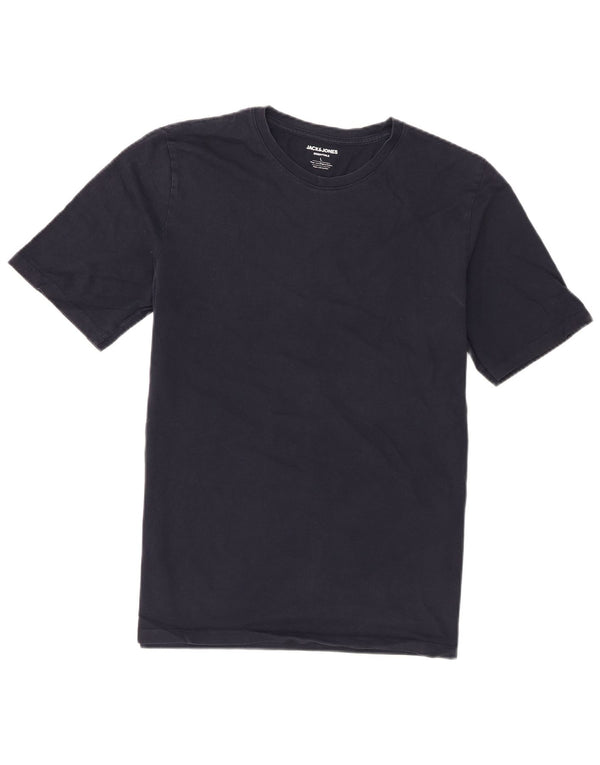 Camiseta masculina Jack & Jones grande algodão azul marinho