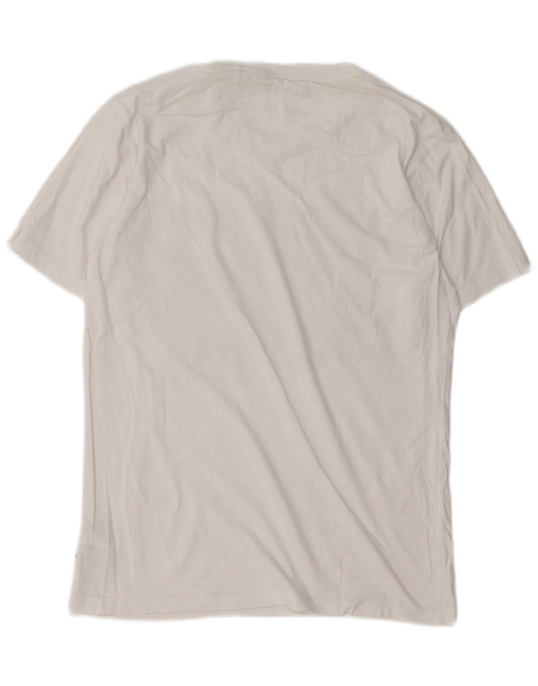 Guess Camiseta masculina slim fit gráfica top médio algodão branco