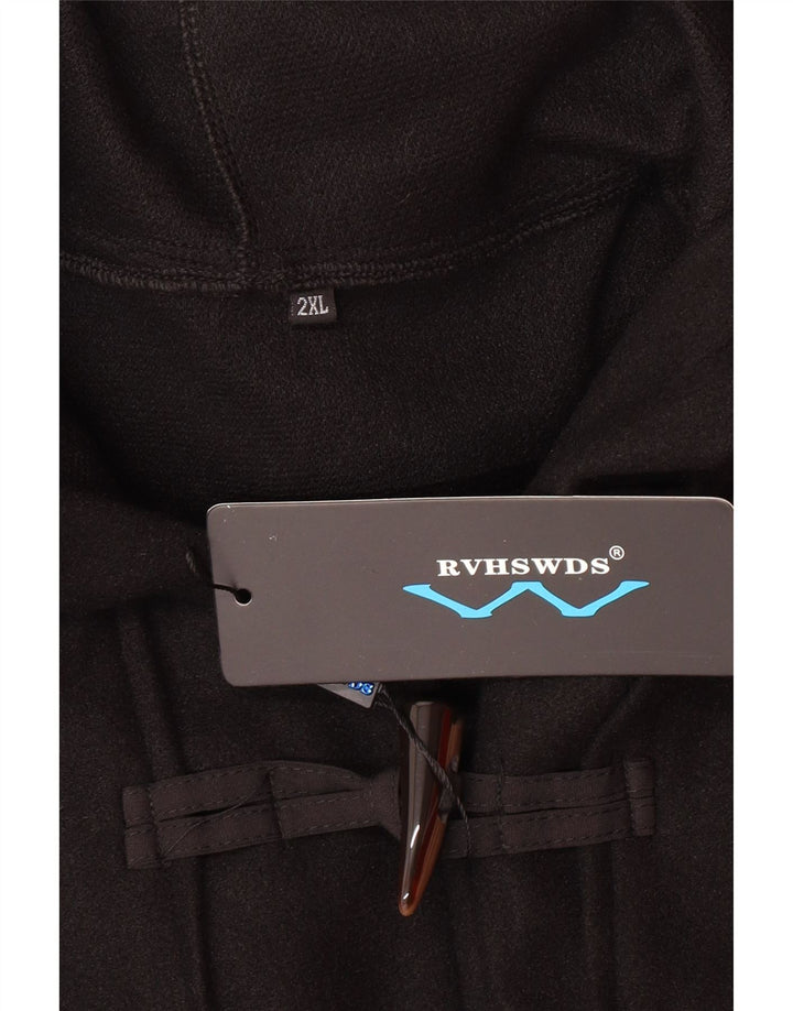 Casaco Duffle Feminino com Capuz UK 20 2XL Preto