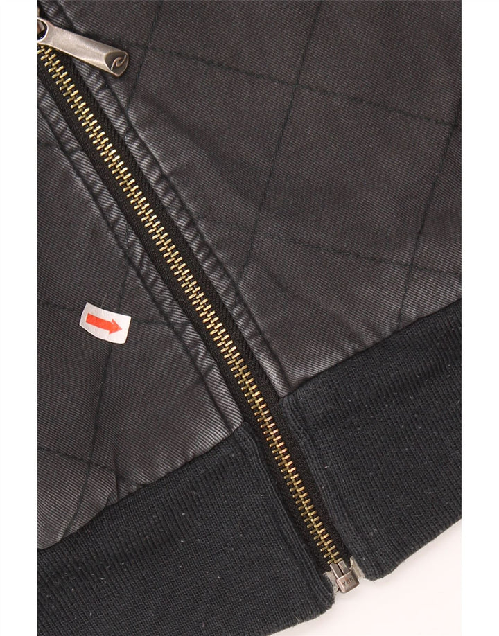 Suéter masculino RIP CURL com capuz e zíper pequeno preto