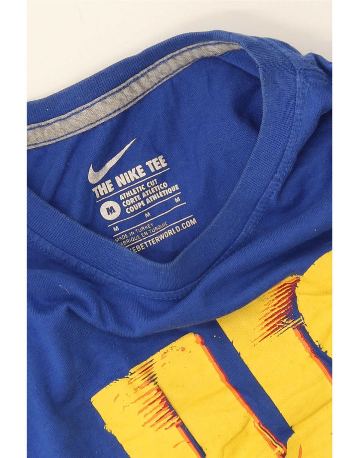Camiseta Nike Masculina Athletic Cut Graphic Top Azul Médio