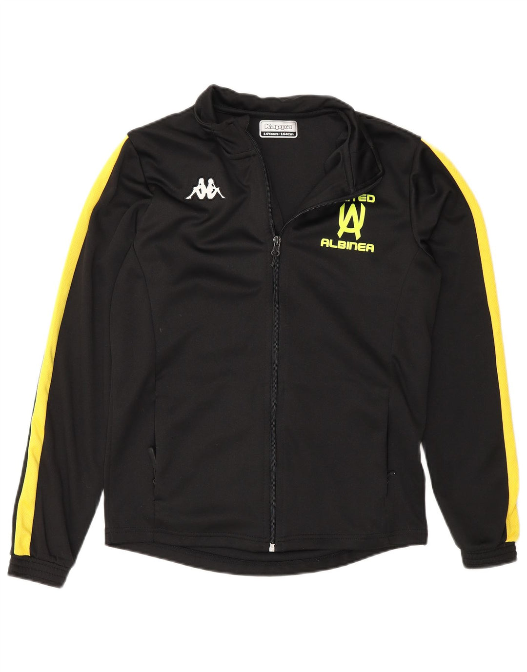 Jaqueta Kappa Boys Treino Top 13-14 Anos Preto Colorblock