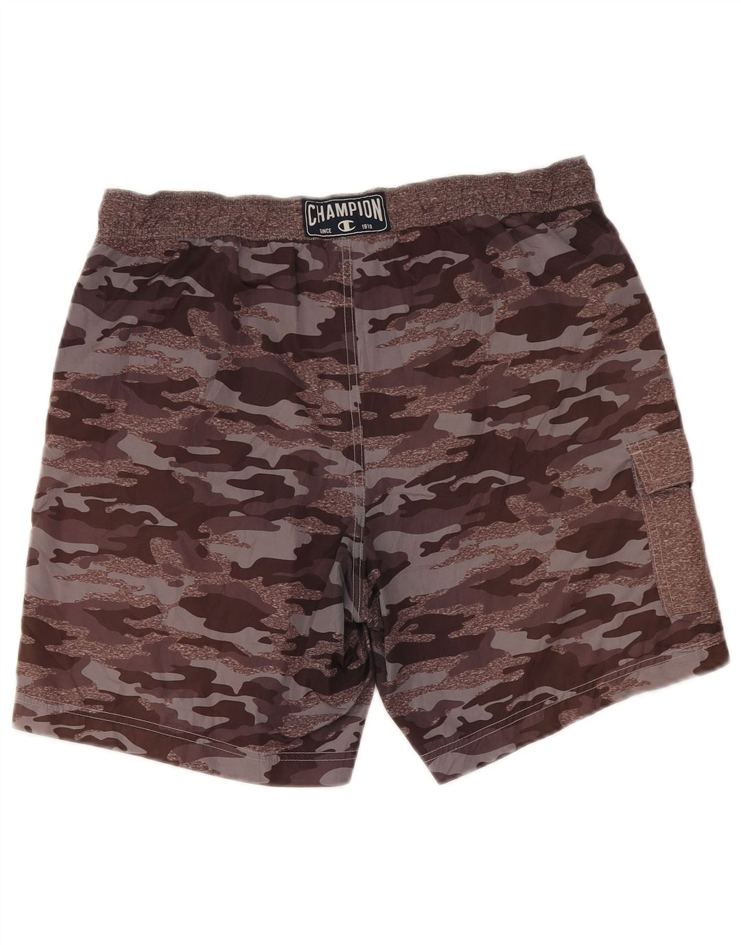 Shorts de natação masculino Champion médio marrom camuflagem