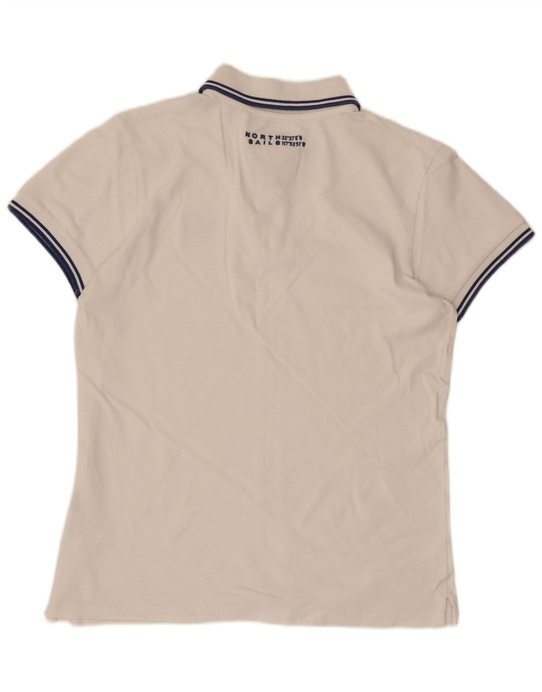 Polo masculino NORTH SAILS pequeno algodão branco