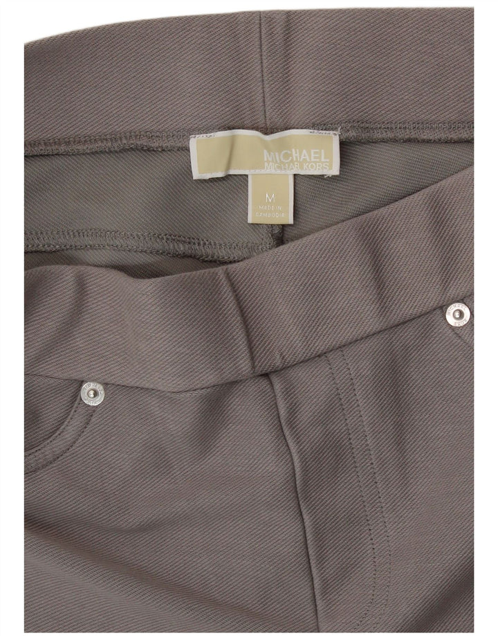 Leggings femininos MICHAEL KORS UK 14 algodão cinza médio