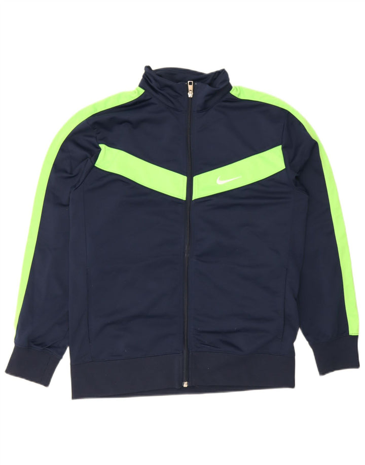Jaqueta Nike Boys Tracksuit Top 13-14 Anos XL Azul Marinho Colorblock