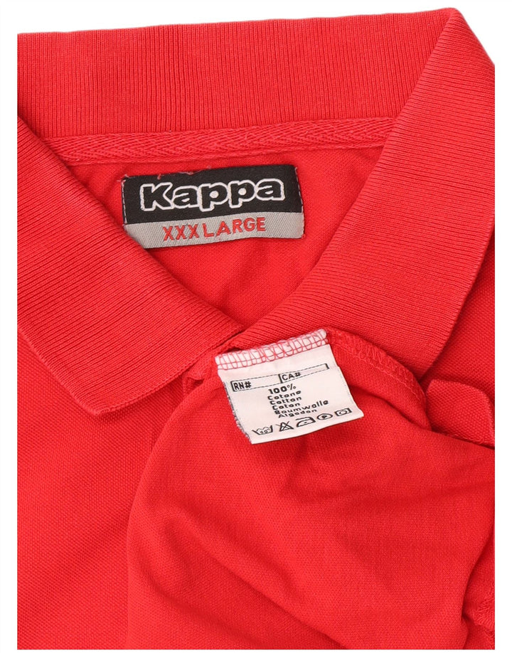 Camisa polo masculina Kappa 3XL algodão vermelho
