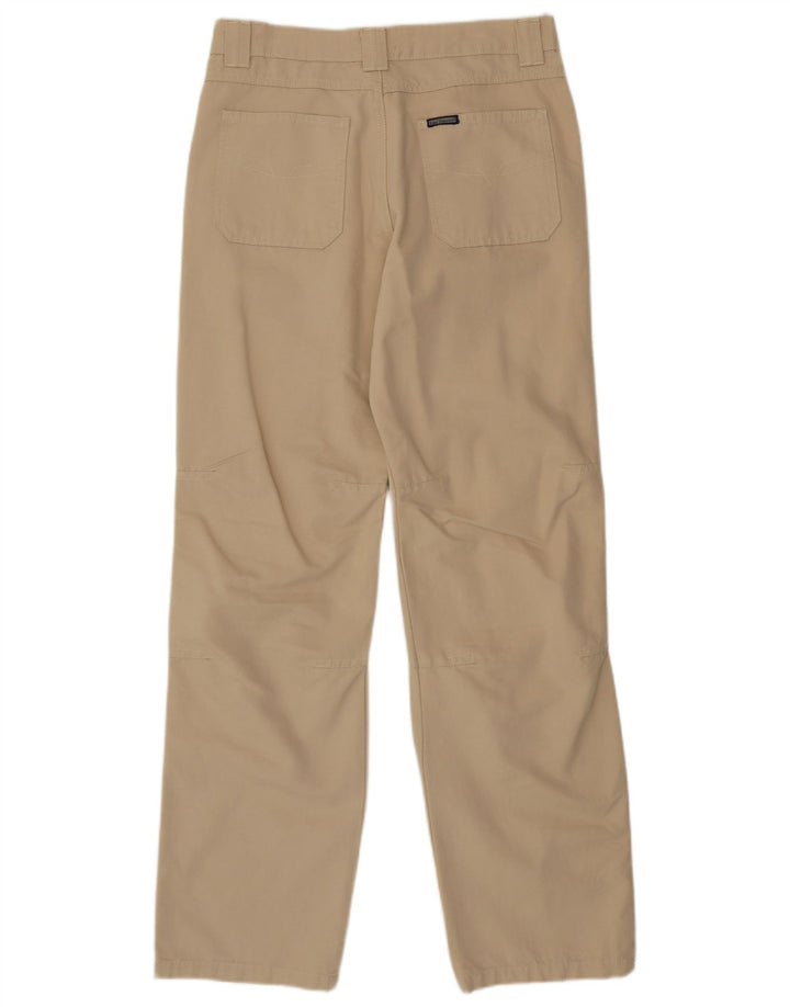 Calça Chino masculina reta Tom Tompson médio W32 L33 algodão bege