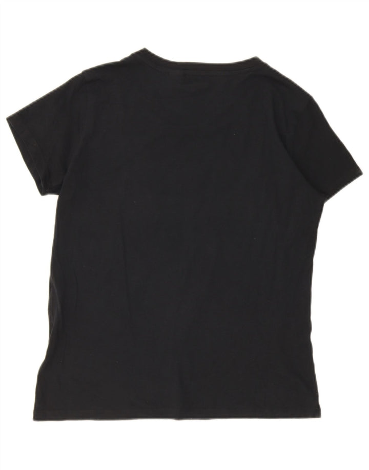 Camiseta feminina gráfica Levi's UK 10 pequena preta