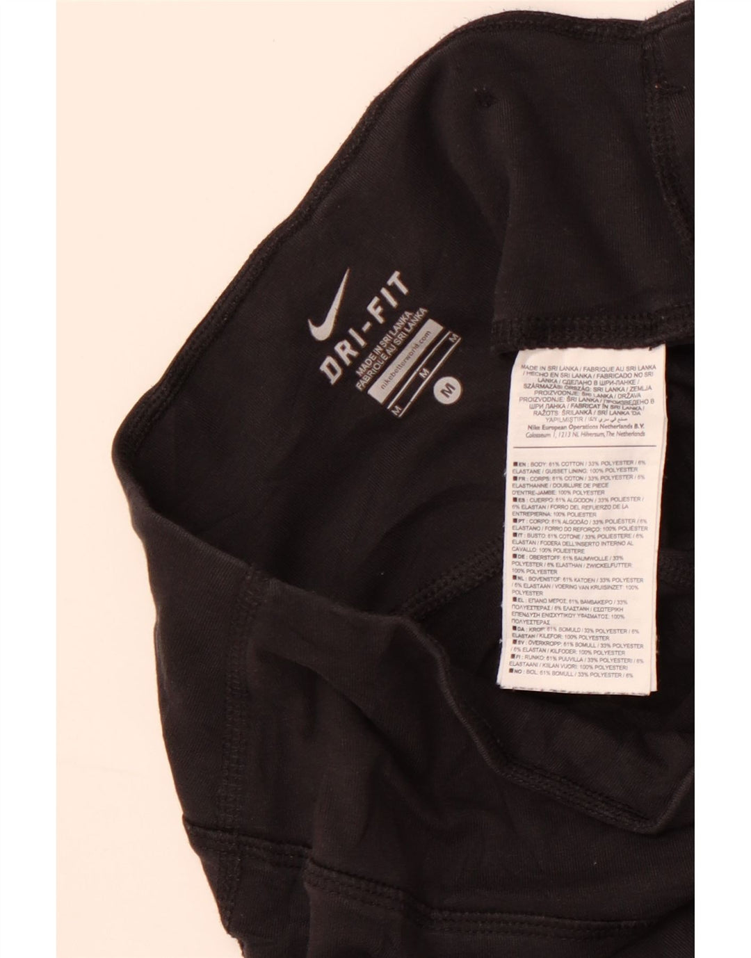 Calça Nike Dri Fit Feminina UK 14 Médio Algodão Preto