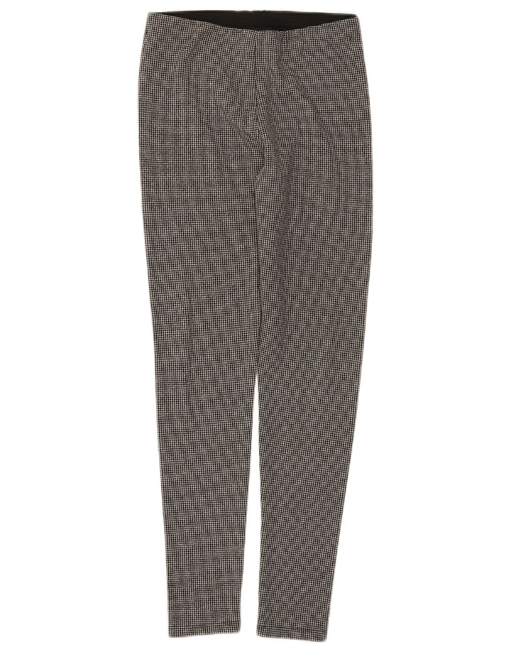 Leggings femininos ZARA UK 14 cinza médio Houndstooth