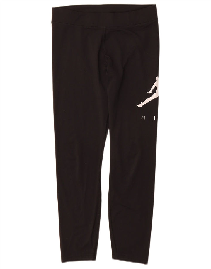 Leggings estampados Jordan para meninas 13-14 anos XL preto poliéster