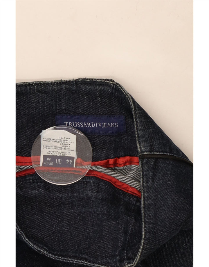 TRUSSARDI Jeans Slim Feminino IT 44 Médio W28 L29 Algodão Azul Marinho
