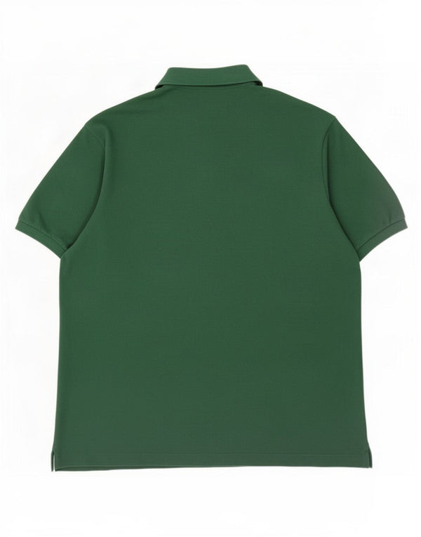 Camisa polo masculina Lacoste tamanho 8 3XL algodão verde