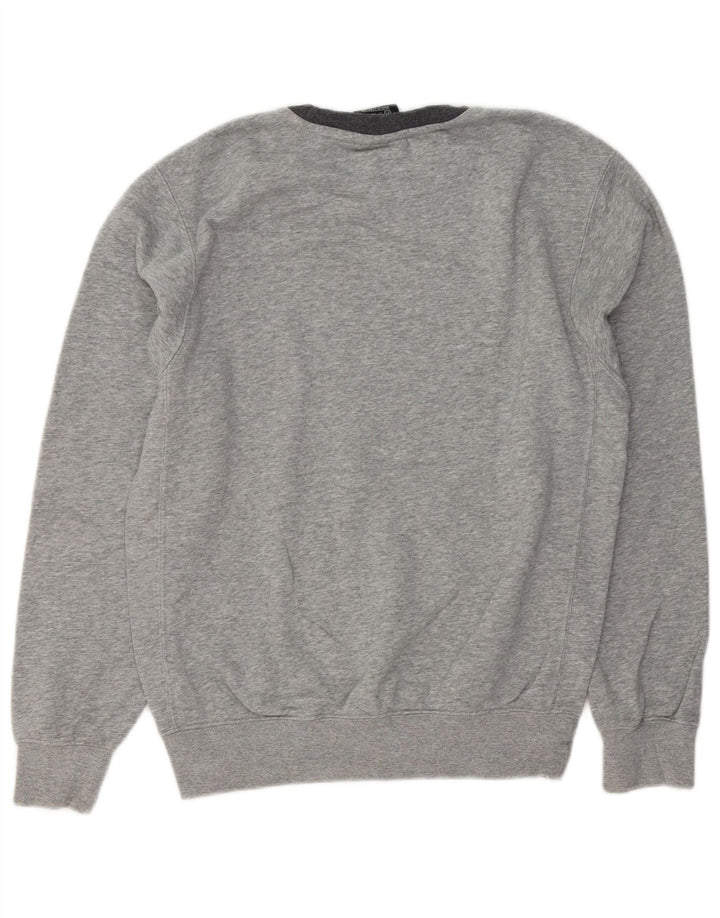 Moletom masculino Nike Jumper XS cinza manchado de algodão