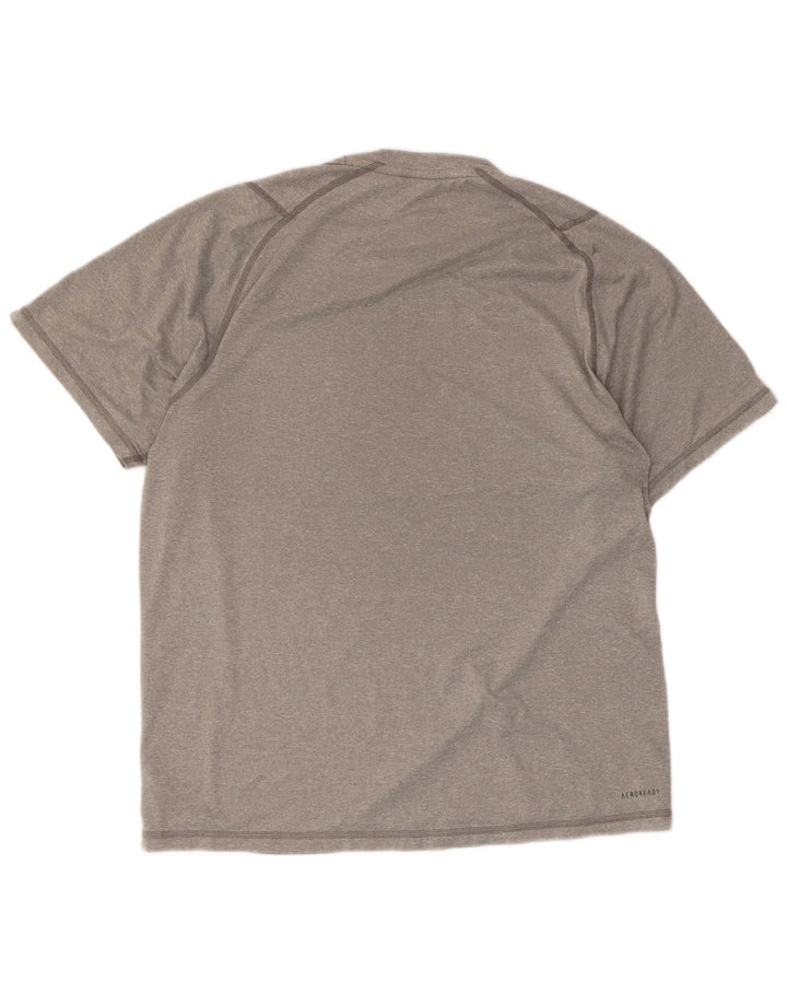 Camiseta Adidas Masculina Aeroready Graphic Top Cinza Médio Poliéster