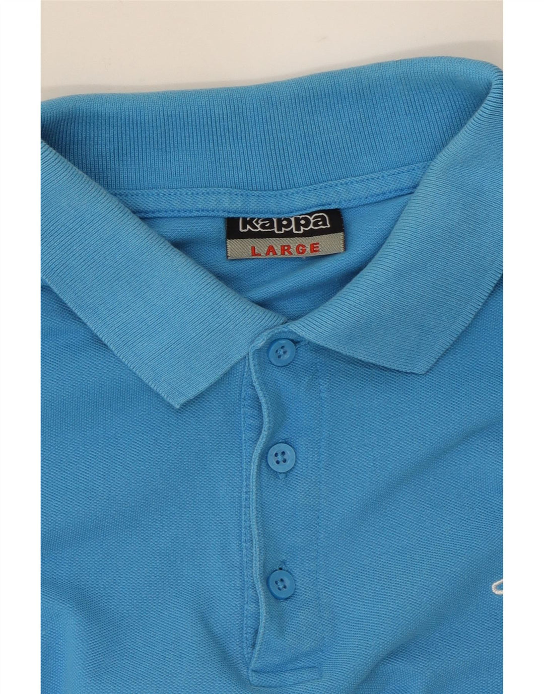 KAPPA Mens Polo Shirt Large Blue Cotton Vintage Kappa and Second-Hand Kappa from Messina Hembry 