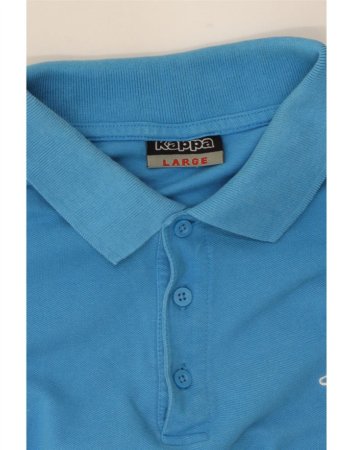 KAPPA Mens Polo Shirt Large Blue Cotton Vintage Kappa and Second-Hand Kappa from Messina Hembry 