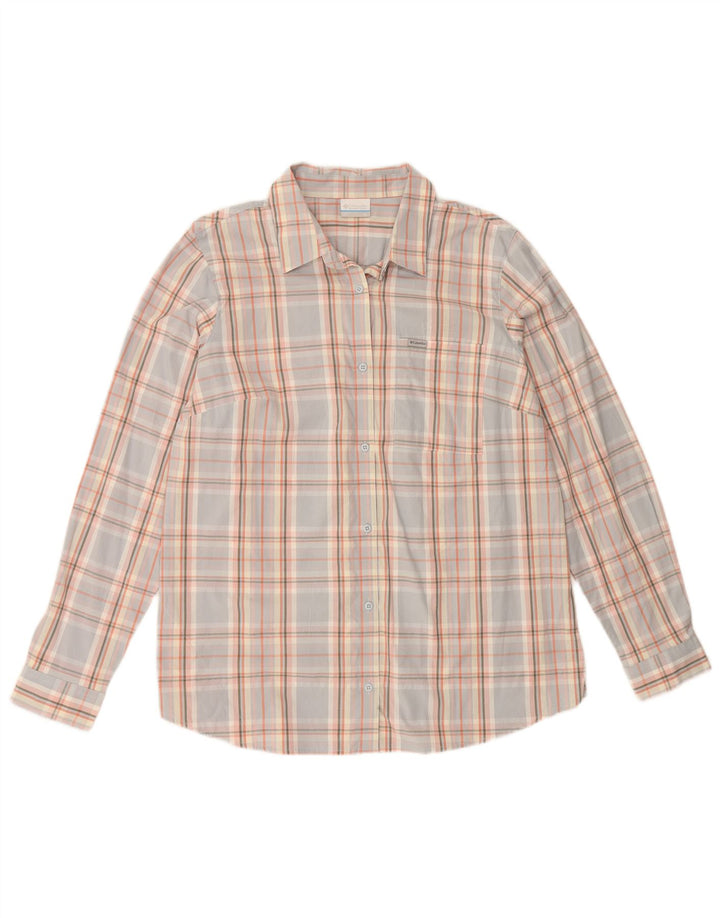 Camisa feminina COLUMBIA UK 18 XL algodão xadrez multicolorido