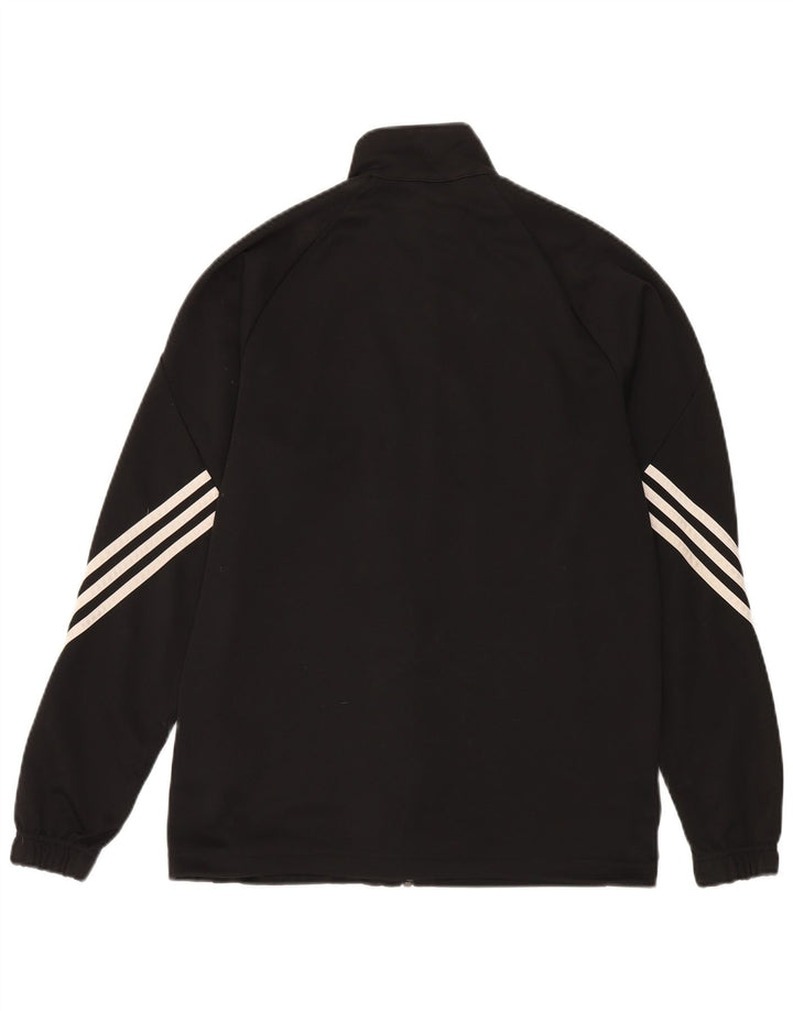 Adidas Mens Climalite Tracksuit Top Jacket Médio Preto Poliéster