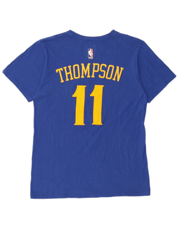 Adidas Mens Golden State Warriors Camiseta gráfica Top Médio Algodão Azul