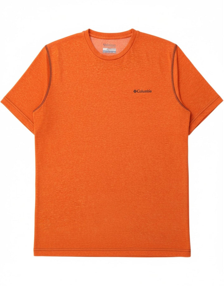 Camiseta masculina COLUMBIA Top médio algodão laranja