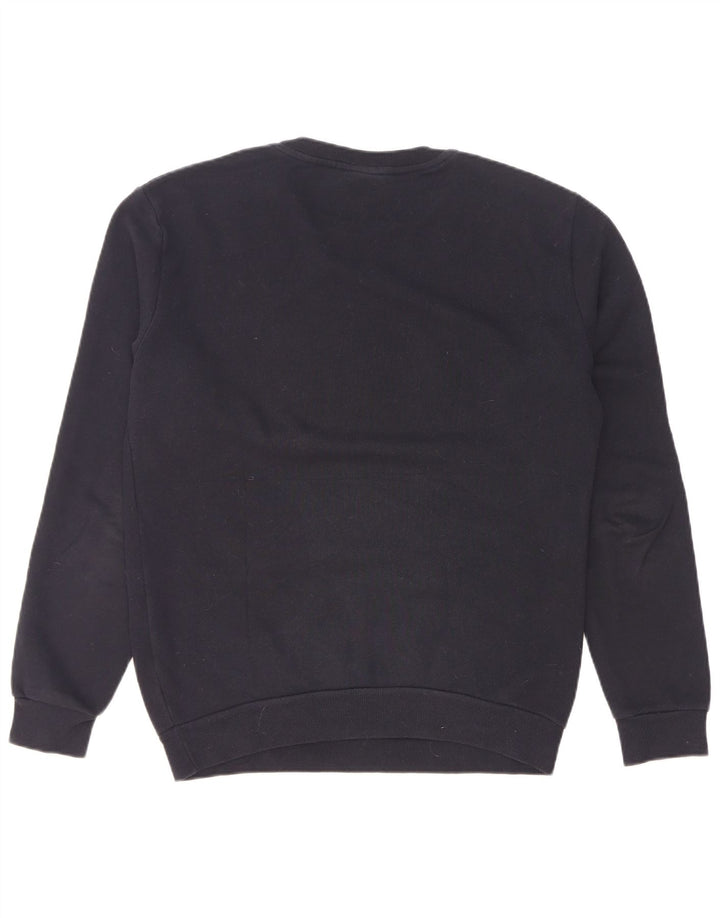 Zara moletom gráfico masculino jumper pequeno azul marinho algodão