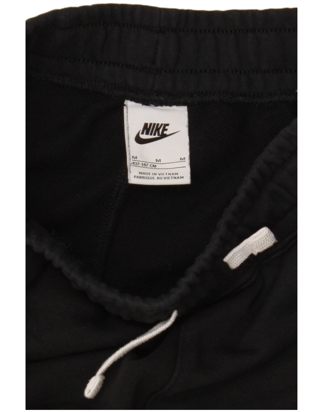 Shorts esportivos gráficos NIKE para meninos 10-11 anos médio preto algodão