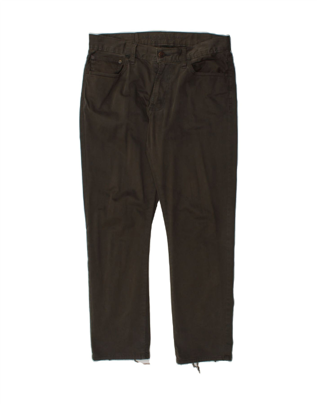 AMERICAN EAGLE Mens Slim Casual Trousers W32 L30  Brown Cotton Vintage American Eagle and Second-Hand American Eagle from Messina Hembry 