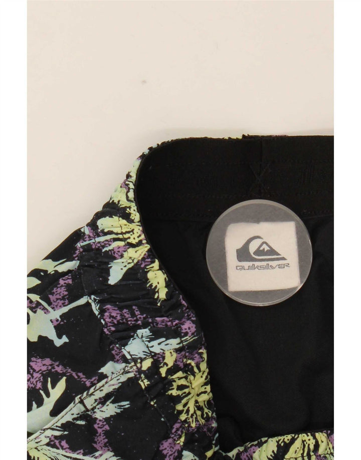 Shorts de natação Quiksilver Boys Graphic 9-10 anos médio preto poliéster