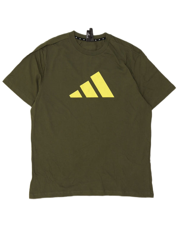 Adidas Camiseta Masculina Graphic Top XL Algodão Cáqui