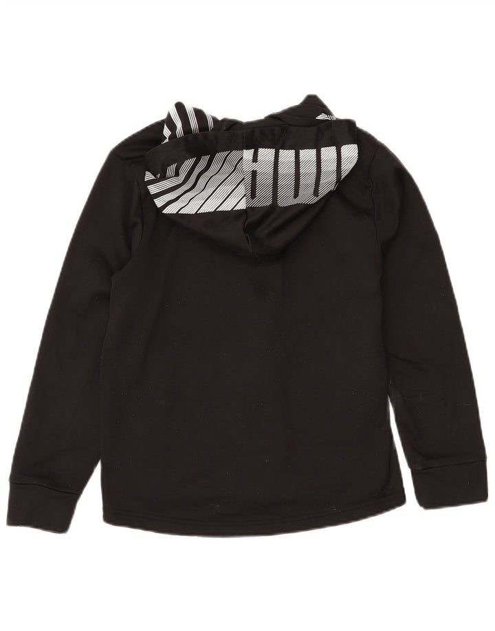 Suéter PUMA Boys Graphic Zip com capuz 10-11 anos médio preto poliéster