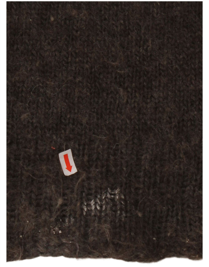 Regata masculina VINTAGE com colete médio marrom Fair Isle