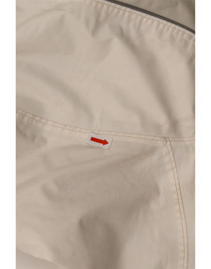 Jaqueta corta-vento feminina COLUMBIA Titanium UK 16 grande bloco colorido branco