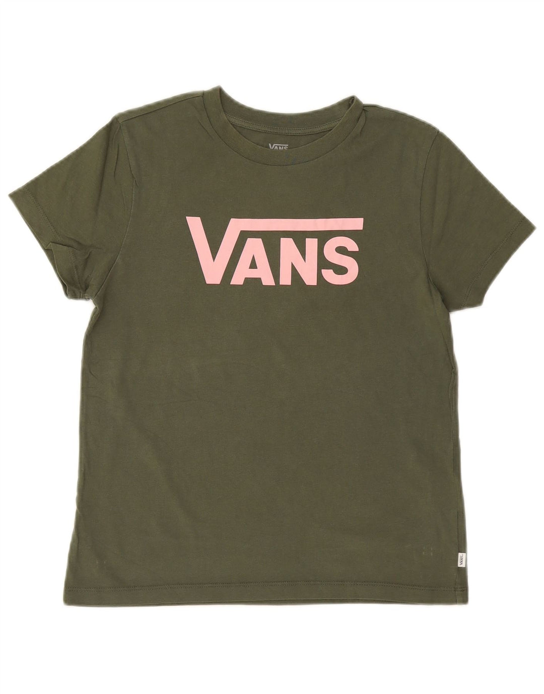 Camiseta feminina Vans com estampa gráfica UK 12 médio algodão cáqui